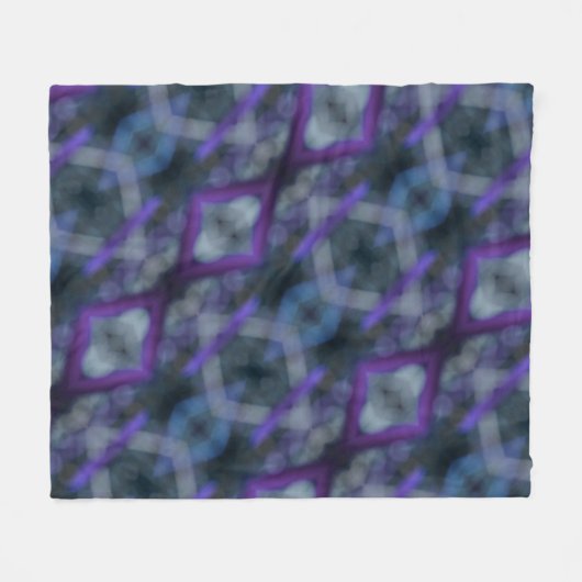 Paars Medley Boho Chic Fleece Deken (Voorkant (Horizontaal))