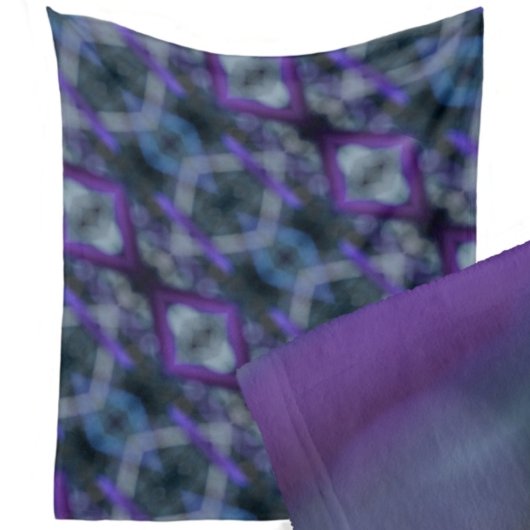 Paars Medley Boho Chic Fleece Deken