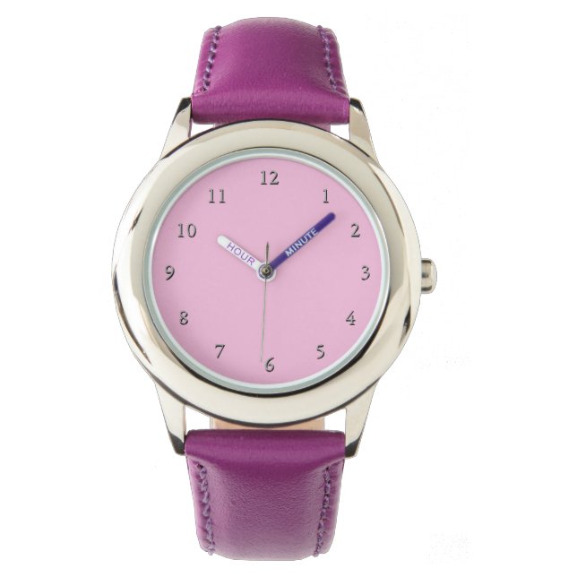 Paars meisje horloge (Voorkant)