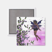 Paars Melk met Hummingbird Magnet (Voorkant / Achterkant)