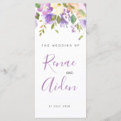 Paars menu (Achterkant)