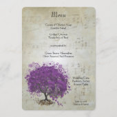 Paars menu Bindronden van het hart (Voorkant)