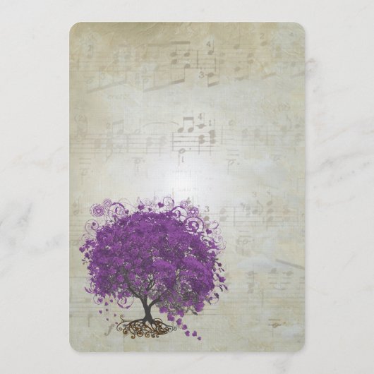 Paars menu Bindronden van het hart (Achterkant)