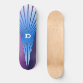 Paars met Blue Rays Dd Brand Skateboard (Voorkant)
