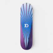 Paars met Blue Rays Dd Brand Skateboard (Voorkant)