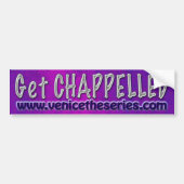 Paars met kapseis bumpersticker (Voorkant)