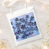 Paars met marineblauw bedankzakje (Geknipt)