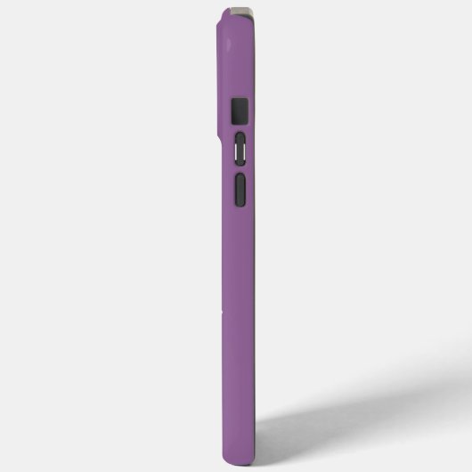 Paars met monogram Case-Mate iPhone case (Achterkant / Links)