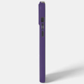 Paars met monogram Case-Mate iPhone case (Achterkant / Links)
