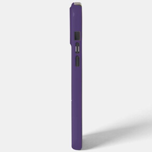 Paars met monogram Case-Mate iPhone case (Achterkant / Links)