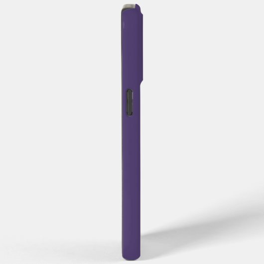 Paars met monogram Case-Mate iPhone case (Achterkant / Rechts)