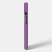 Paars met monogram Case-Mate iPhone case (Achterkant / Links)