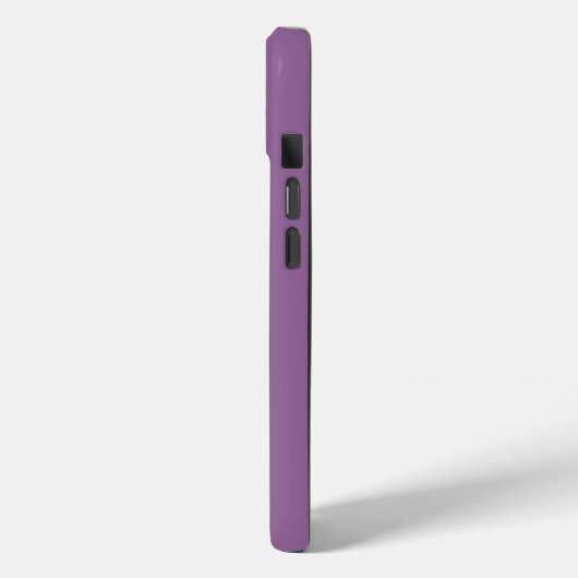 Paars met monogram Case-Mate iPhone case (Achterkant / Links)