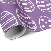 PAARS MET WITTE HOOGSTE EIEREN CADEAUPAPIER (Rol Hoek)