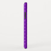 paars met witte poka stippen ademen Case-Mate iPhone case (Achterkant/rechts)