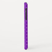 paars met witte poka stippen ademen Case-Mate iPhone case (Achterkant/links)