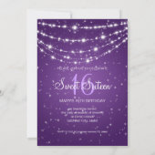 Paars met zestien partijen mousserende keten kaart (Achterkant)