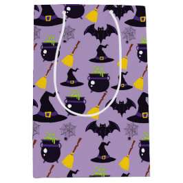 PAARS MET ZWARTE HALLOWEEN PETTEN BROOMS BATTEN MEDIUM CADEAUZAKJE