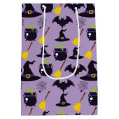 PAARS MET ZWARTE HALLOWEEN PETTEN BROOMS BATTEN MEDIUM CADEAUZAKJE (Achterkant)