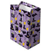 PAARS MET ZWARTE HALLOWEEN PETTEN BROOMS BATTEN MEDIUM CADEAUZAKJE (Achterkant Gekanteld)