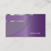 Paars Metal Mesh | Elegant Designed Sjabloon Visitekaartje (Achterkant)