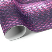 Paars metallic snakeskin-patroon cadeaupapier (Rol Hoek)