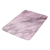 Paars metallisch Lila Mauve Marble Stone Metallic Badmat (Gekanteld)