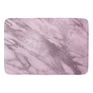 Paars metallisch Lila Mauve Marble Stone Metallic Badmat