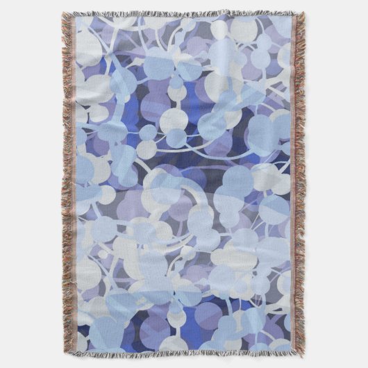 Paars microbe-patroon deken (Voorkant Verticaal)