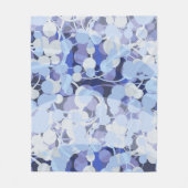 Paars microbe-patroon fleece deken (Voorkant)