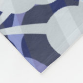 Paars microbe-patroon fleece deken (Hoek)