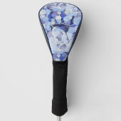 Paars microbe-patroon golfheadcover (Voorkant)