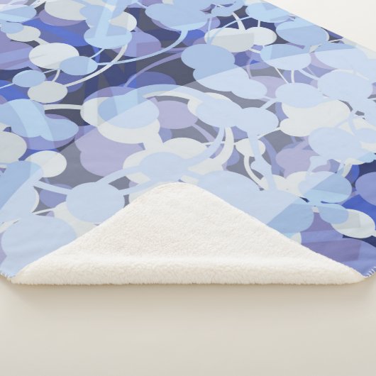 Paars microbe-patroon sherpa deken (3/4)