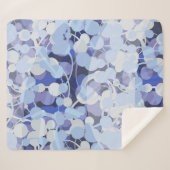 Paars microbe-patroon sherpa deken (Voorkant (horizontaal))