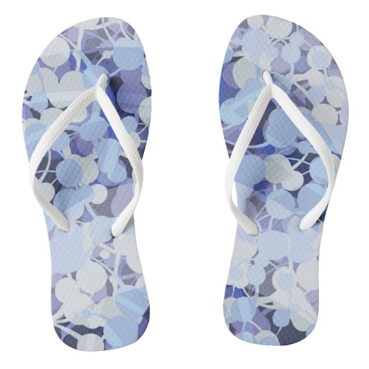 Paars microbe-patroon teenslippers (Voetbed)