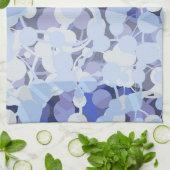 Paars microbe-patroon theedoek (Gevouwen)