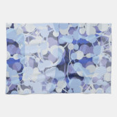 Paars microbe-patroon theedoek (Horizontaal)