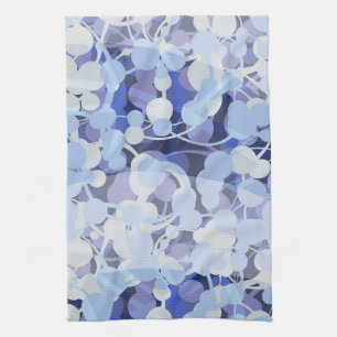 Paars microbe-patroon theedoek