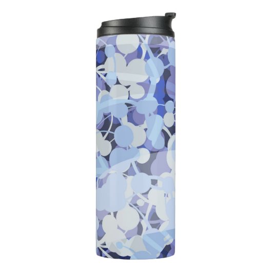 Paars microbe-patroon thermosbeker (Gedraaid links)