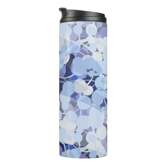 Paars microbe-patroon thermosbeker (Geroteerd rechts)