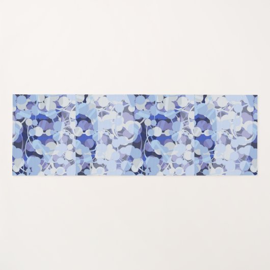 Paars microbe-patroon yogamat (Voorkant (horizontaal))