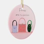 Paars - Mijn passie Keramisch Ornament (Rechts)