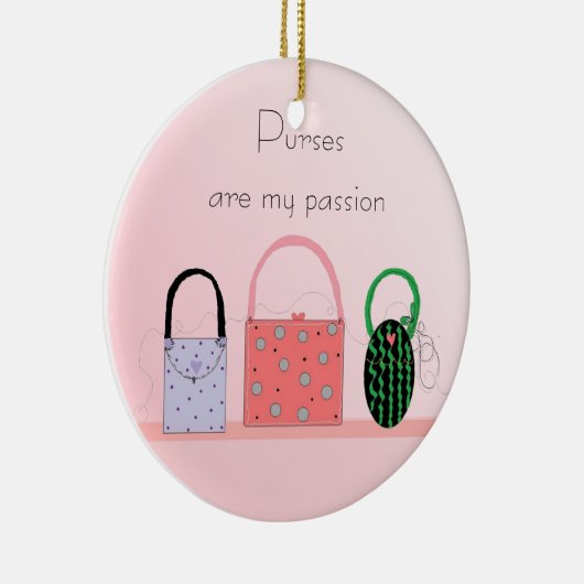 Paars - Mijn passie Keramisch Ornament (Rechts)