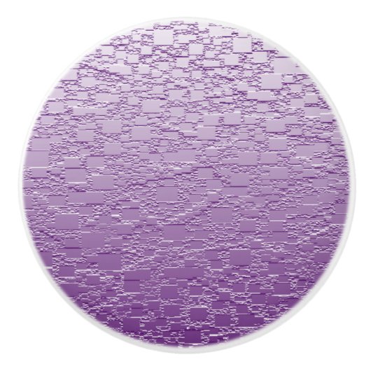 Paars mini-teielontwerp keramische knop (Voorkant)