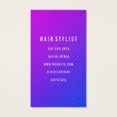 Paars minimalistisch mengsel visitekaartjes (Achterkant)