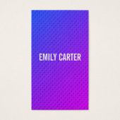 Paars minimalistisch mengsel visitekaartjes (Voorkant)