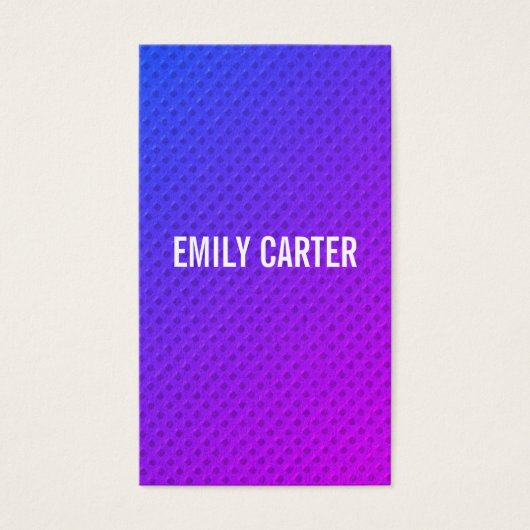 Paars minimalistisch mengsel visitekaartjes (Voorkant)