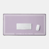 Paars Minimalistisch Monogram Bureaumat (Keyboard & Muis)