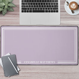 Paars Minimalistisch Monogram Bureaumat
