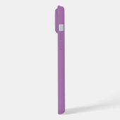 Paars minimalistisch monogram iPhone hoesje (Linkerkant)